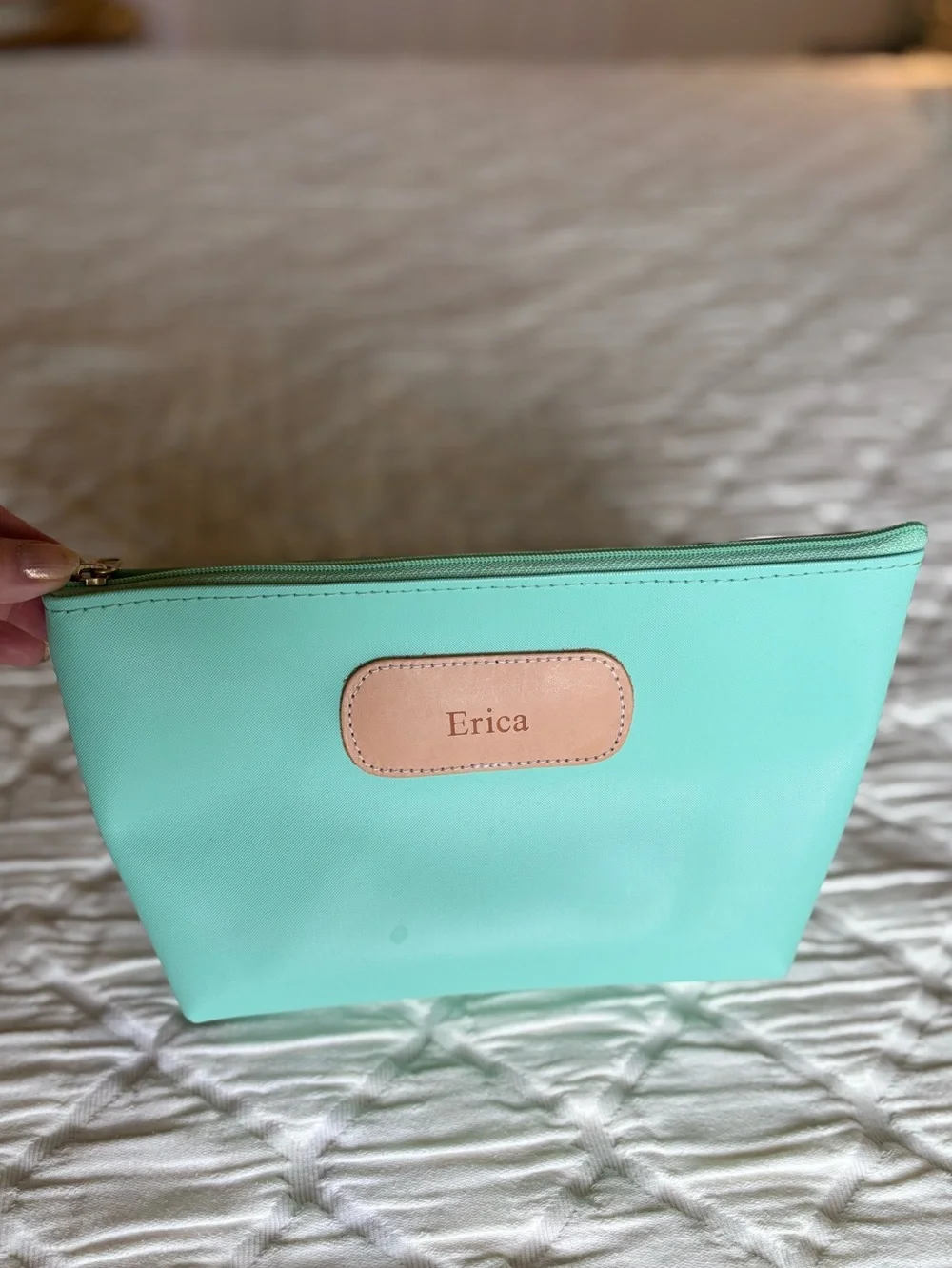Jon Hart Grande in Mint Coated Canvas